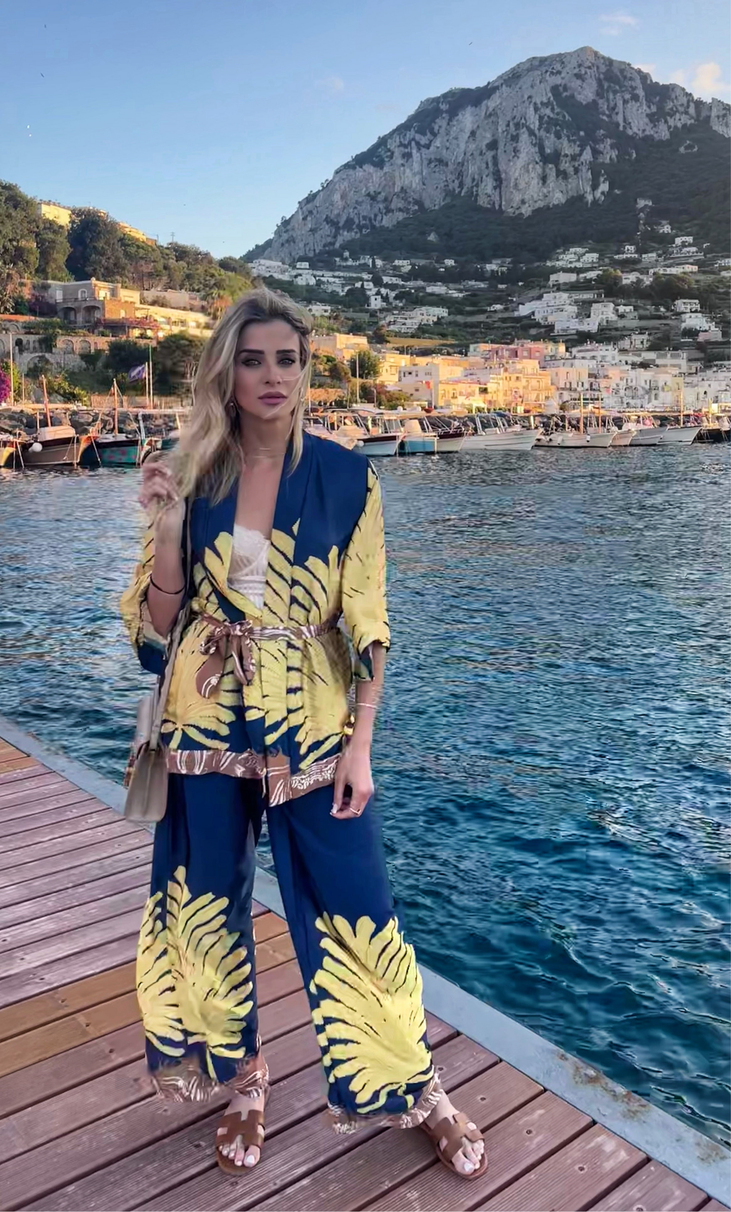 Tailleur Capri blu