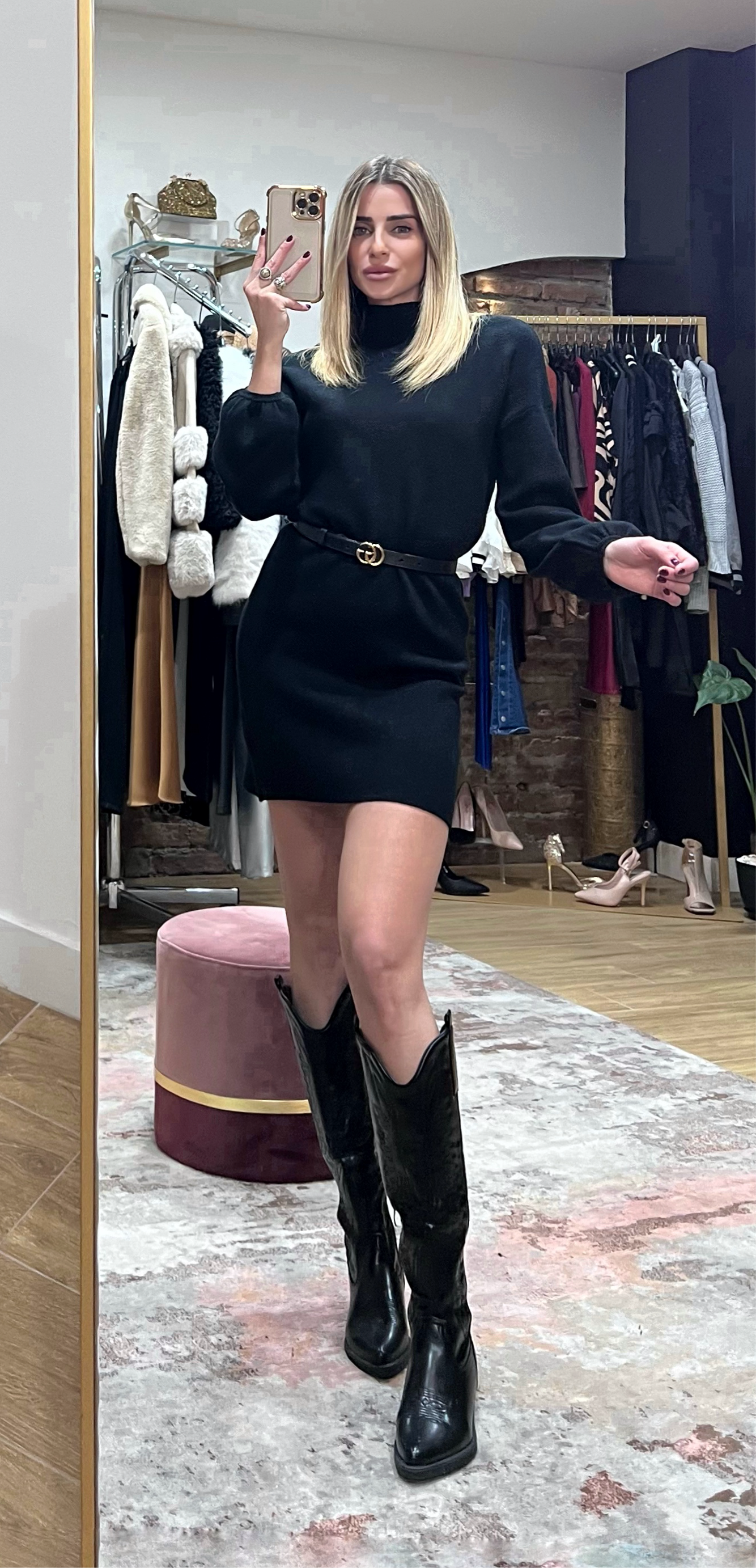 Mini abito Allegra nero