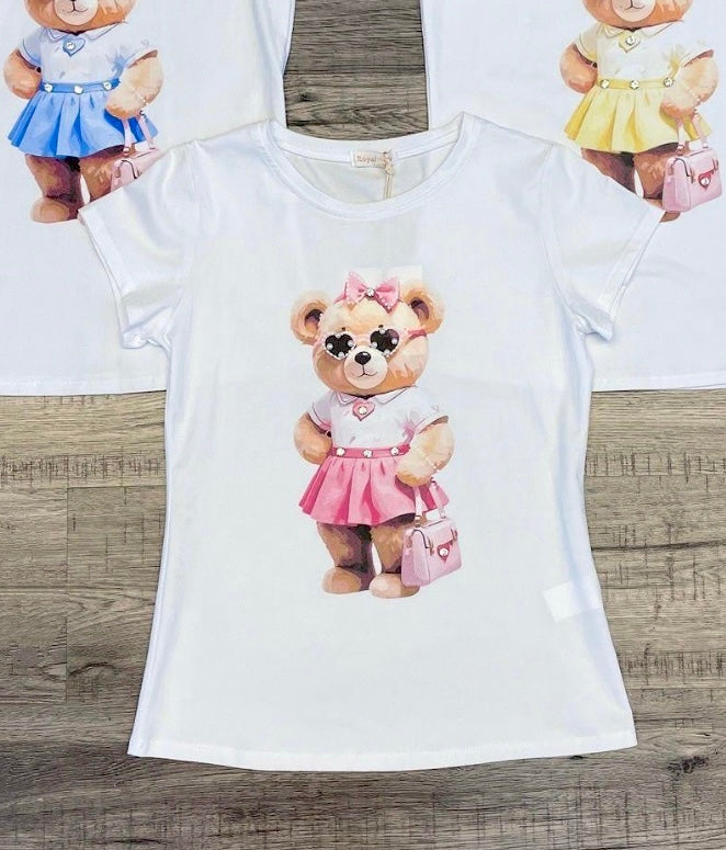 T-SHIRT TEDDY BEAR rosa