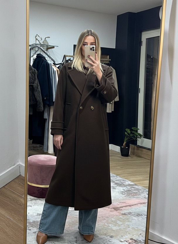 Cappotto Urban Chic cioccolato