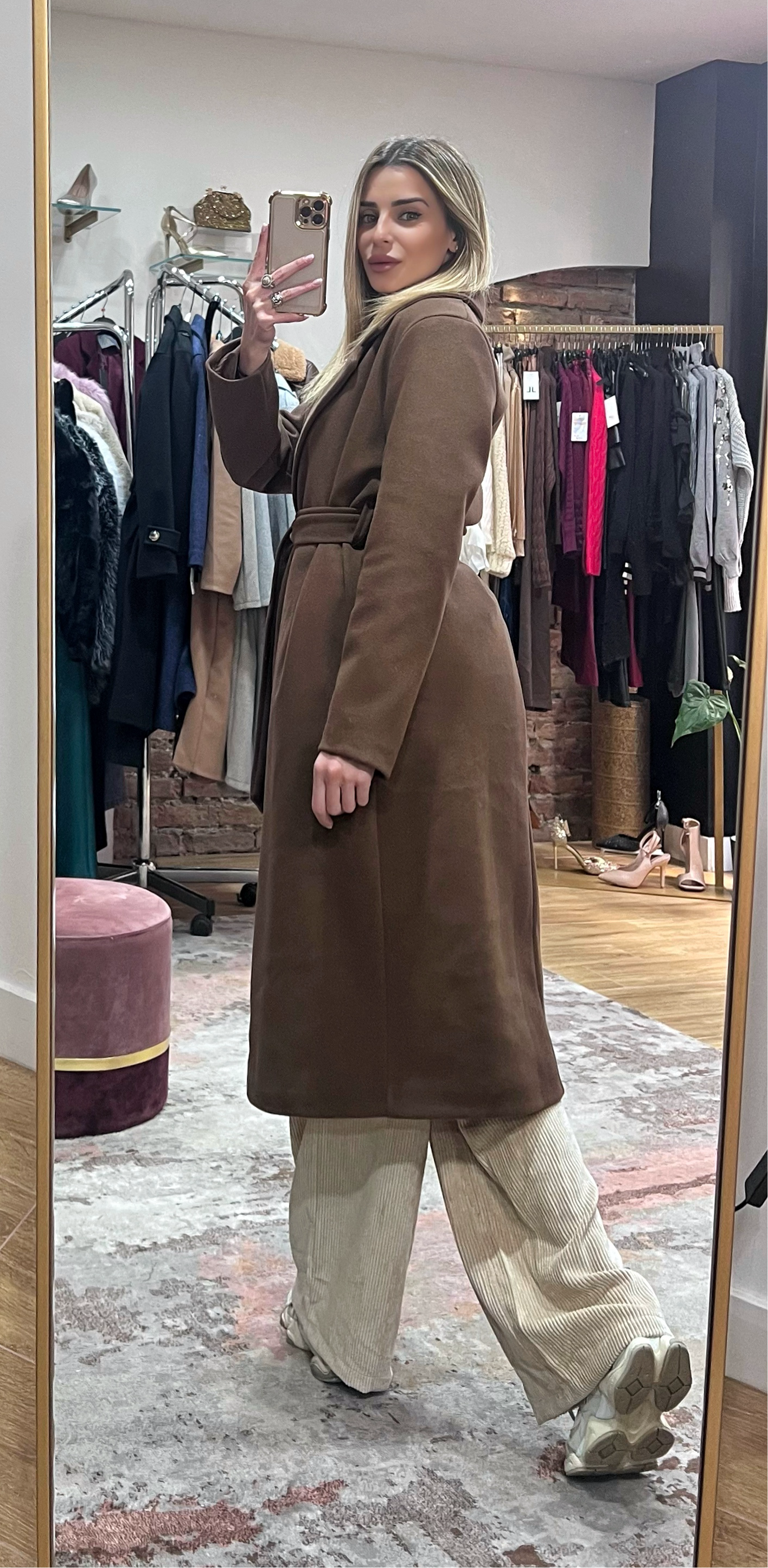 Cappotto Charlotte tabacco
