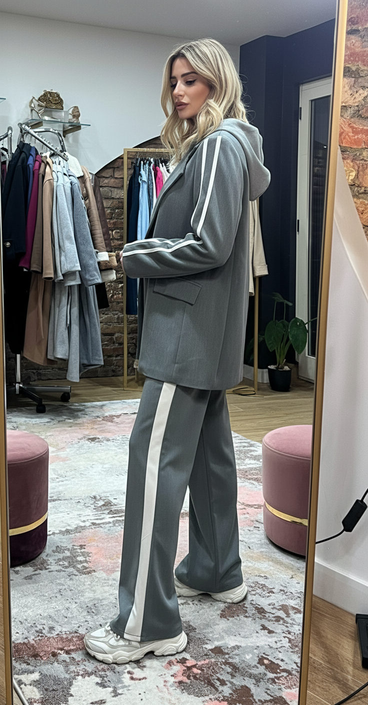 Giacca Empire grigio