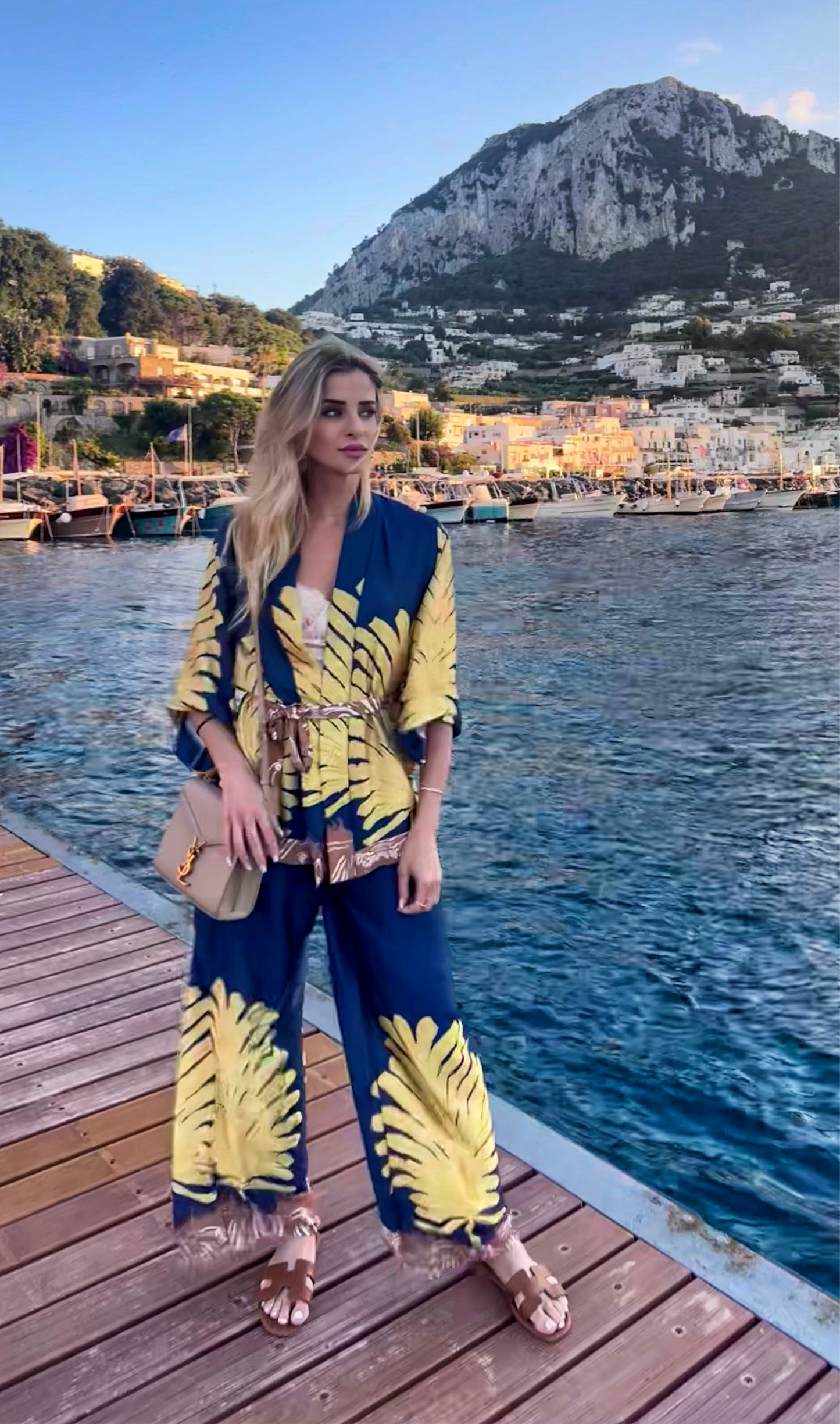 Tailleur Capri blu