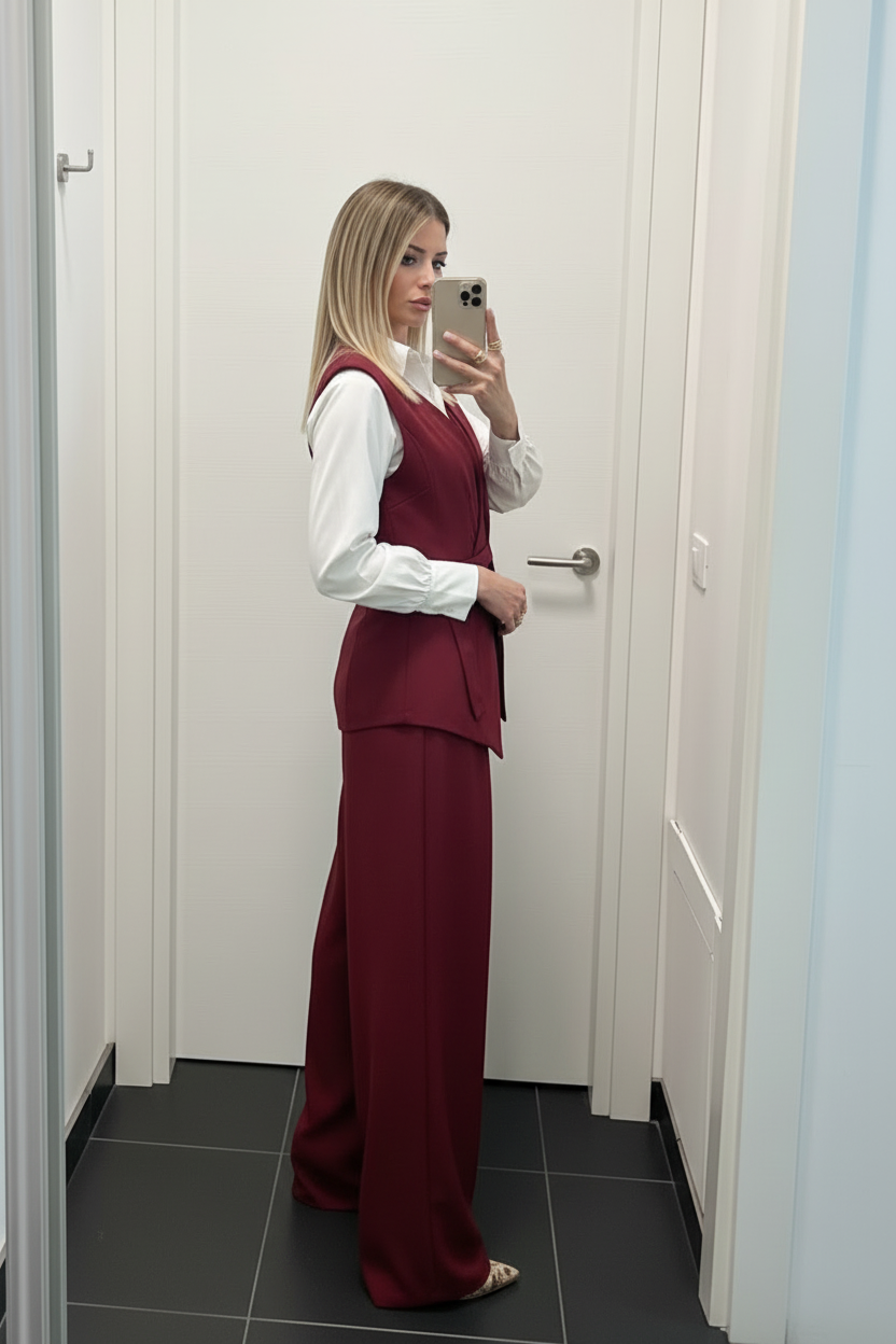 Tailleur Mon Amour bordeaux