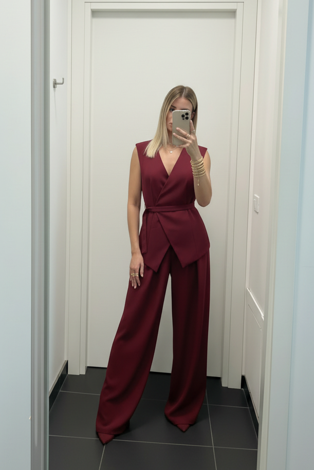 Tailleur Mon Amour bordeaux