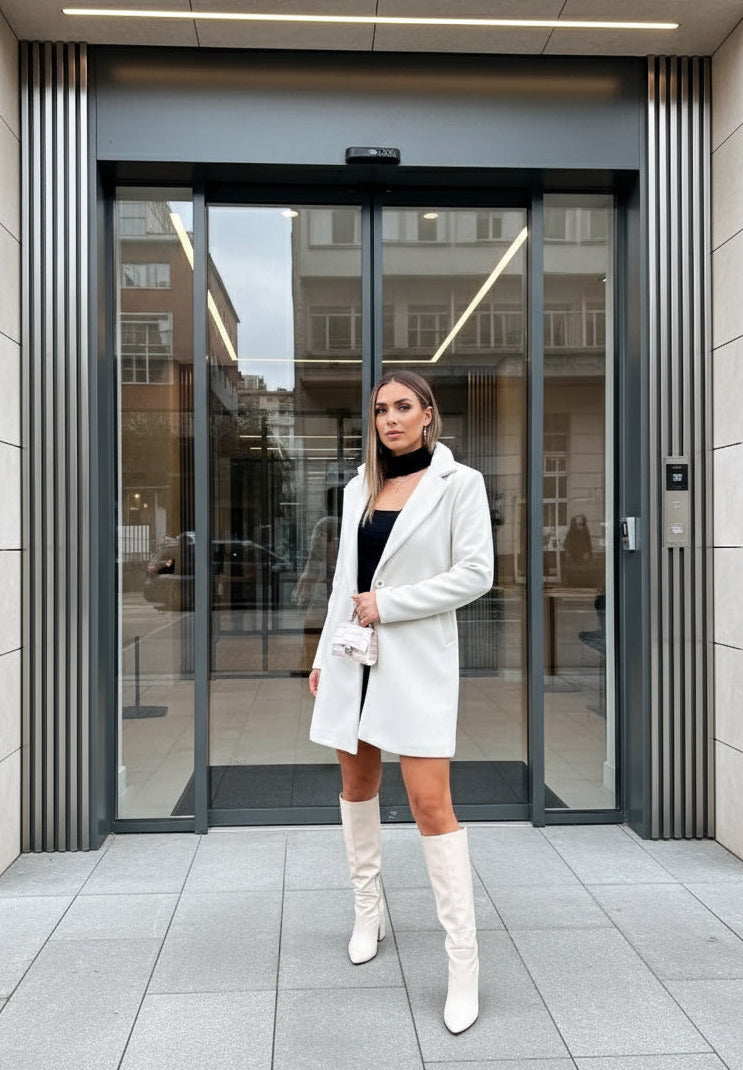 Cappotto Basic bianco