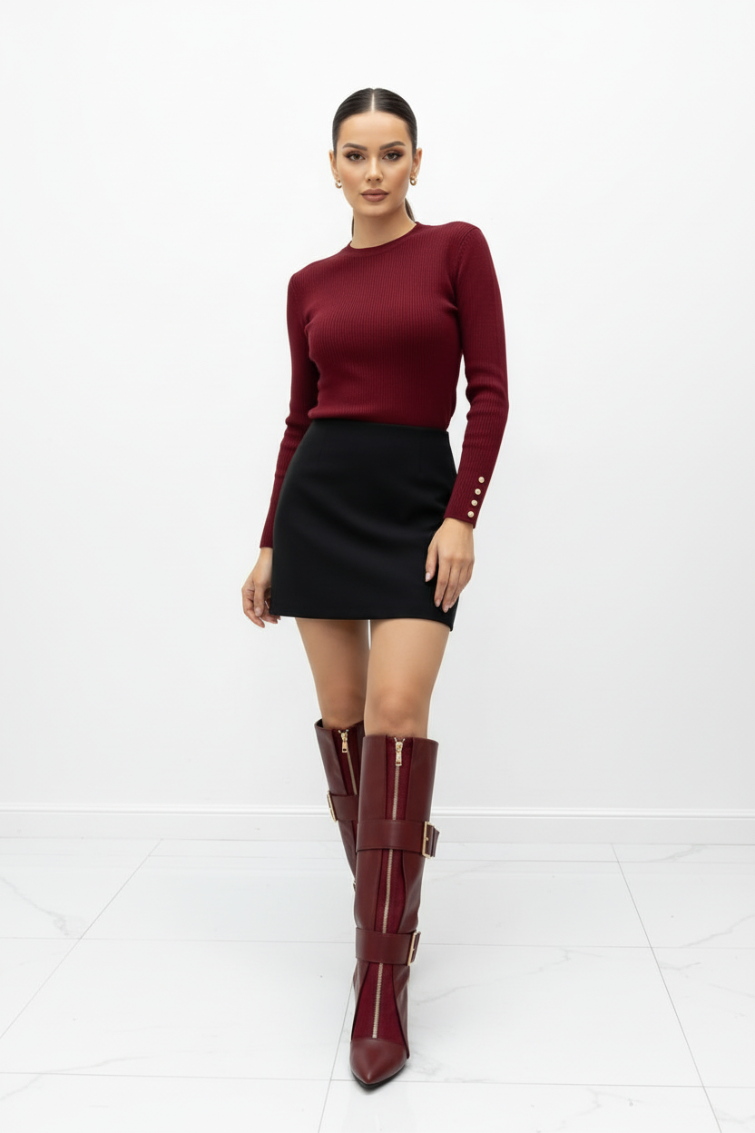 Stivali Mara bordeaux