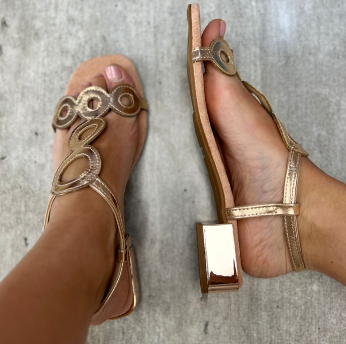 Sandali Oriana gold