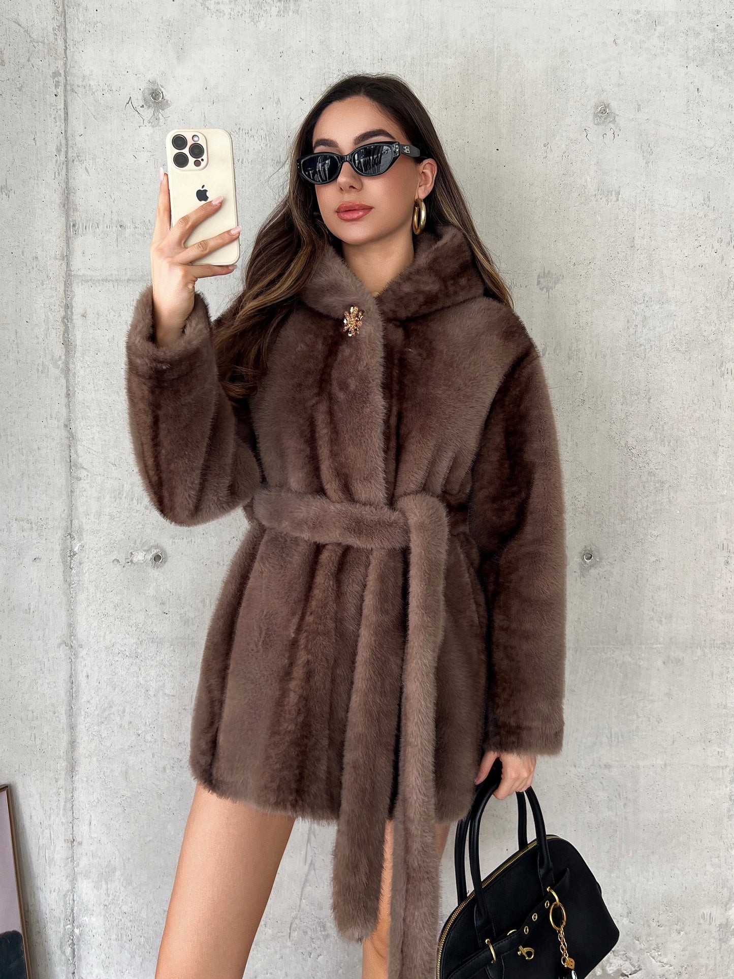 Giacca ecopelliccia Mod. Visone Carola