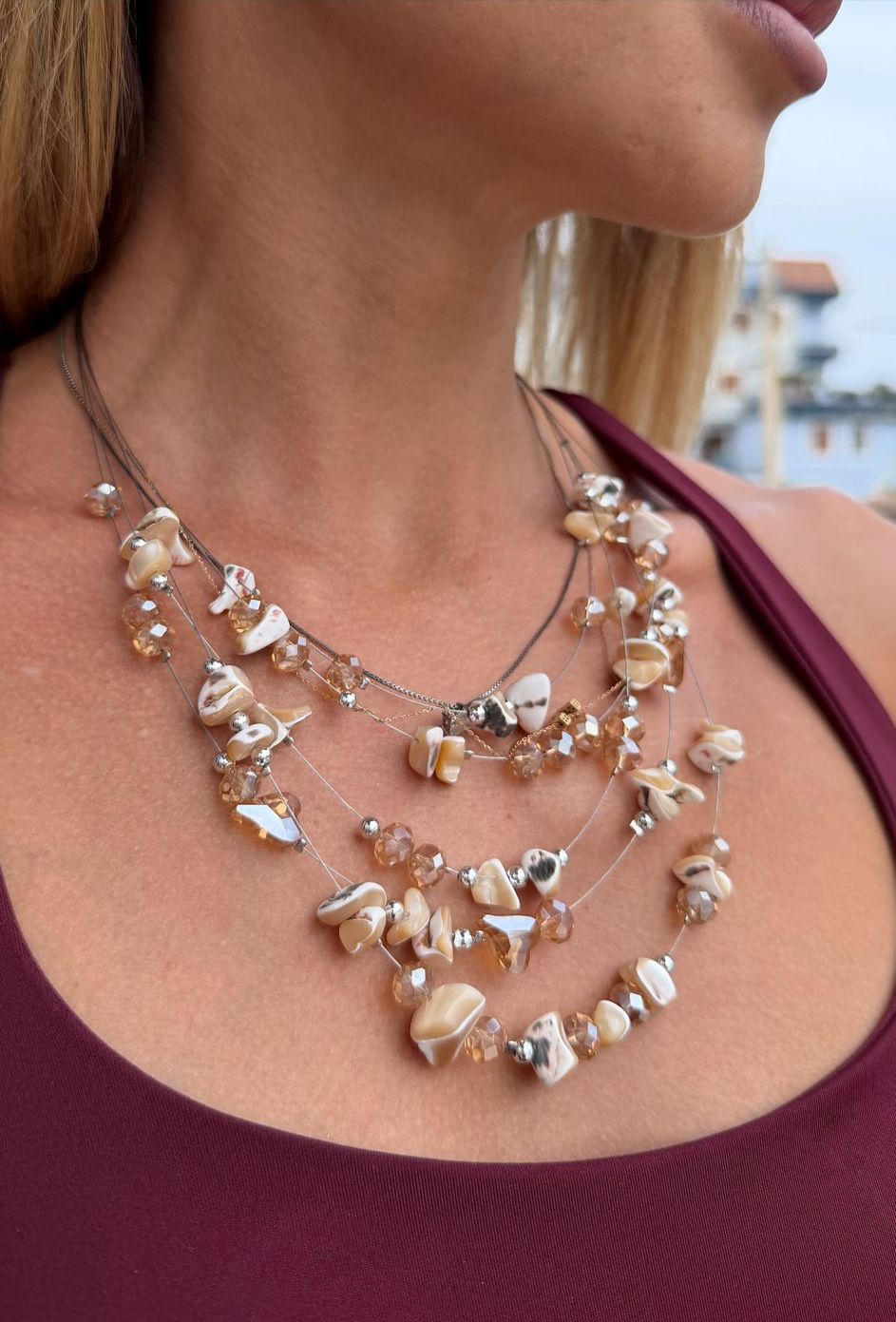 Collana "Luna di seta"