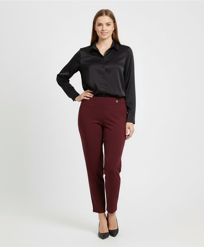 Pantalone Renda bordeaux