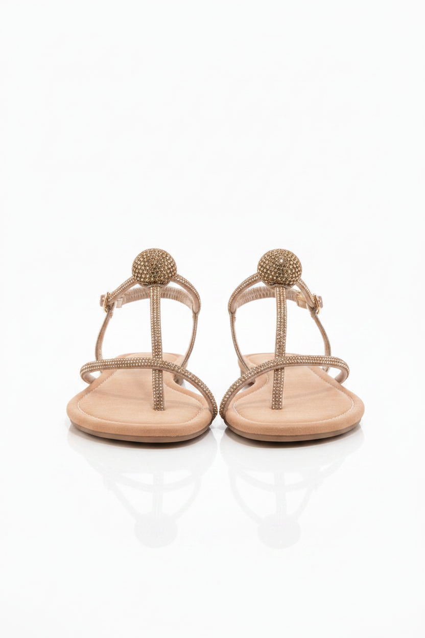 Sandalo Flat Lux oro/champagne