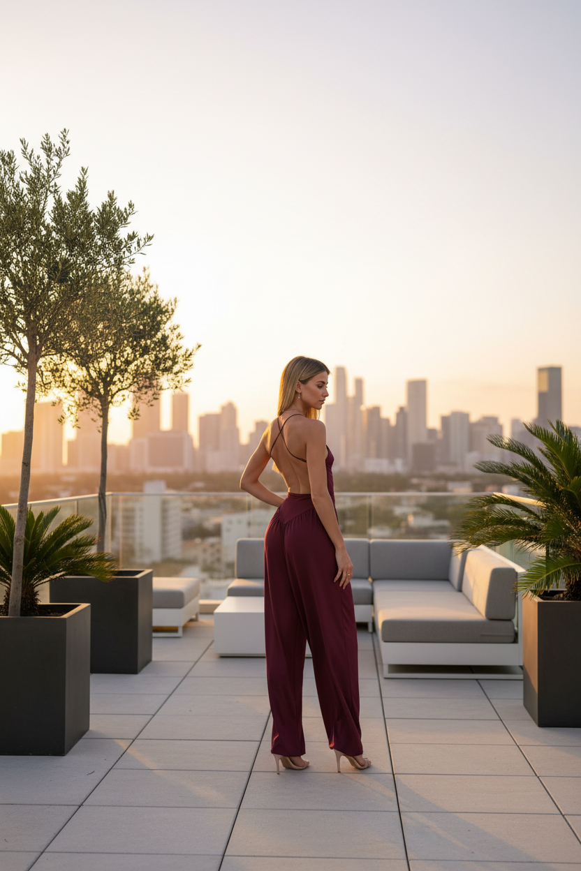 Jumpsuit Ipanema Bordeaux