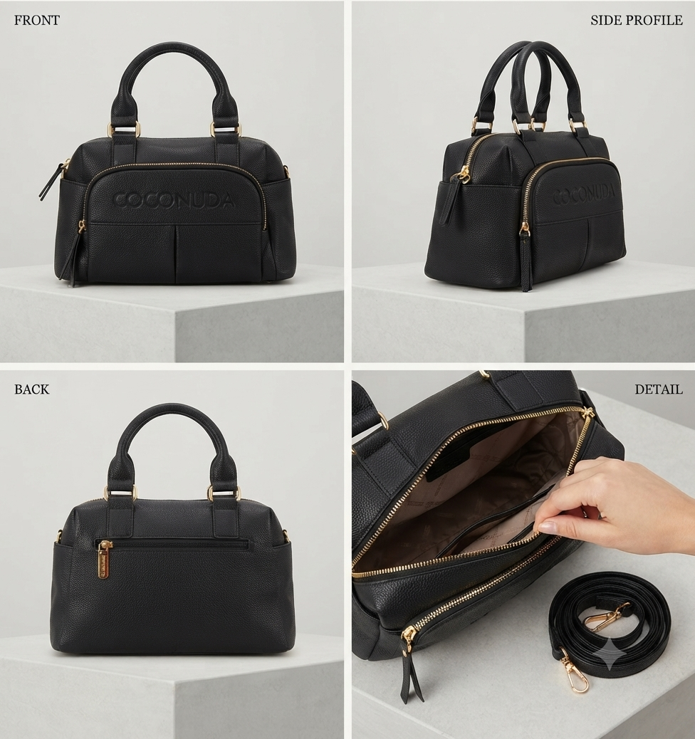 Borsa COCONUDA Jasmine Nera
