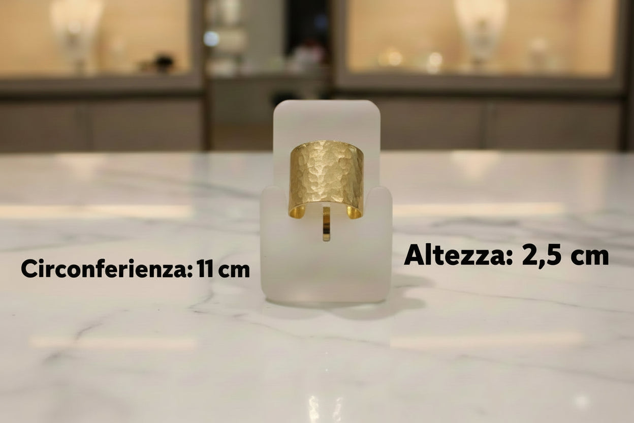 Fermacoda in acciaio dorato
