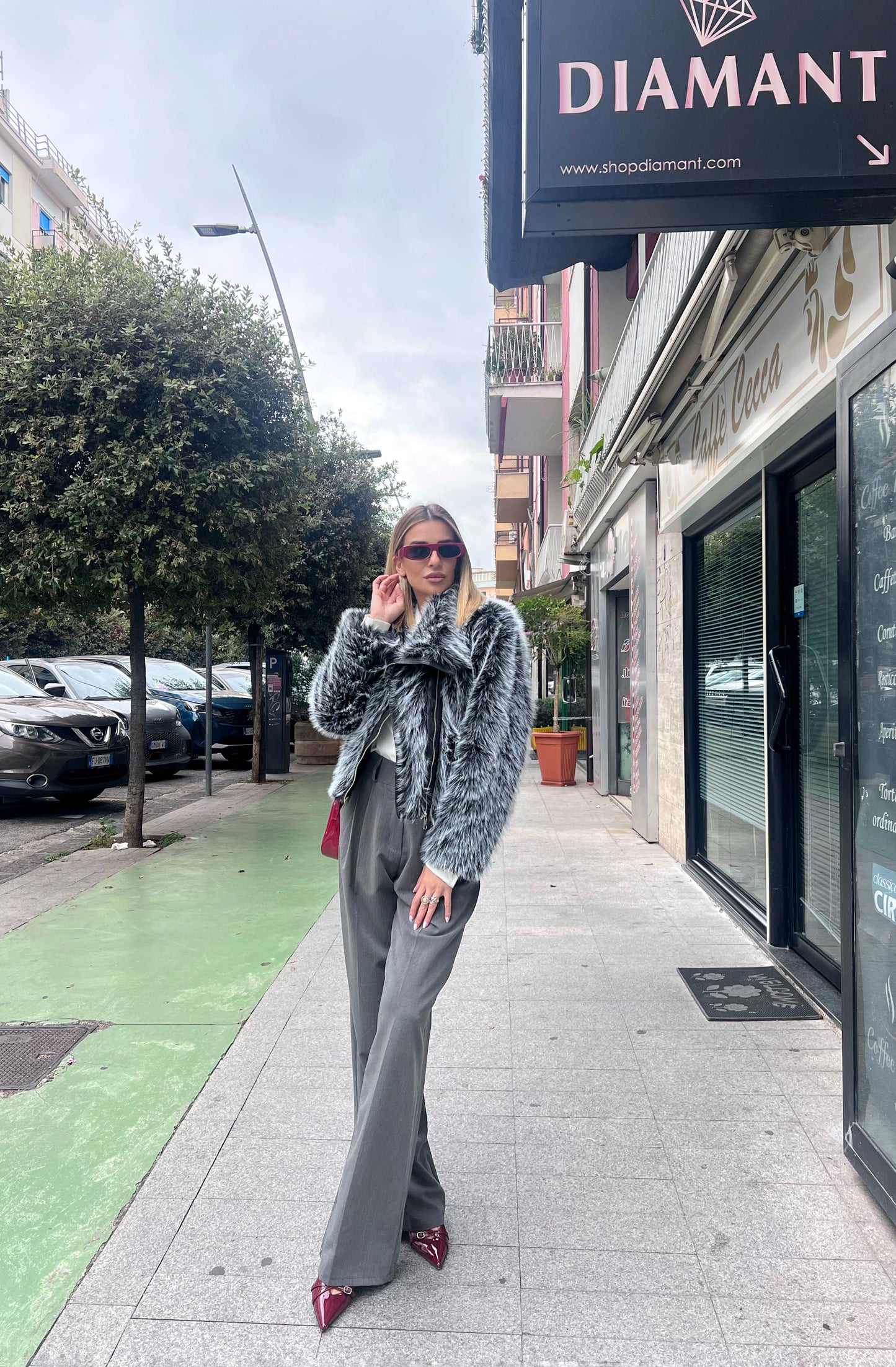 Ecopelliccia Marmolada grigia