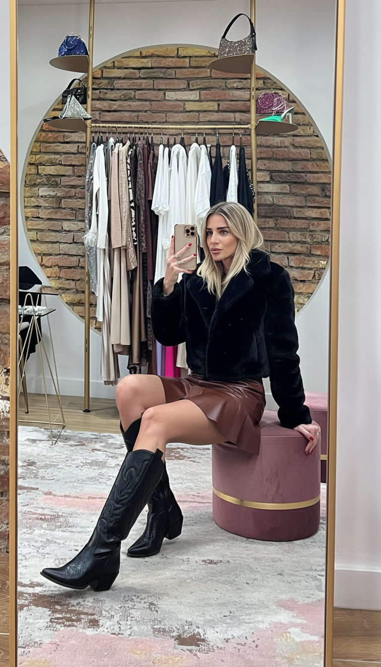 Giacca ecopelliccia Magda nera