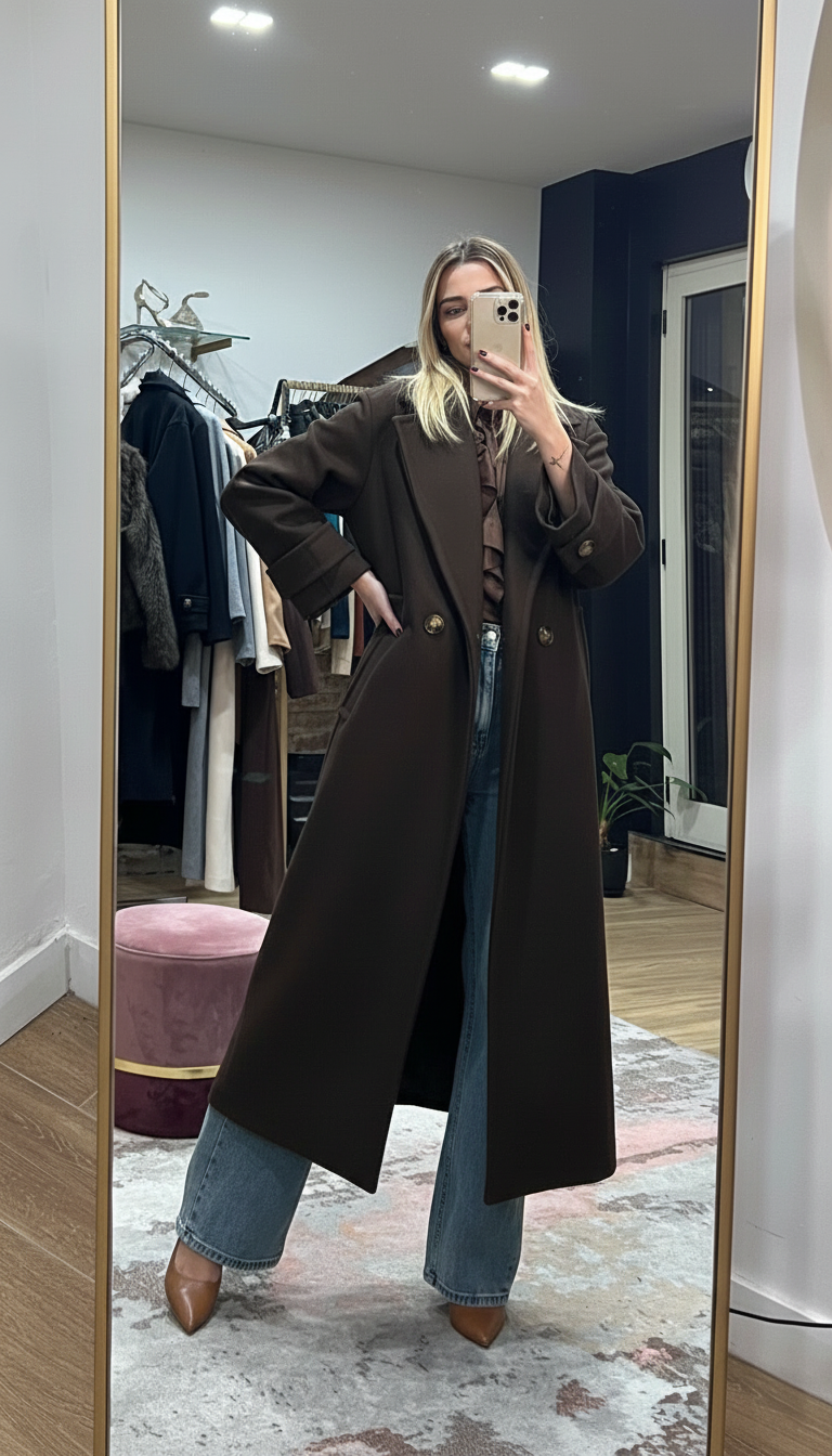 Cappotto Urban Chic cioccolato