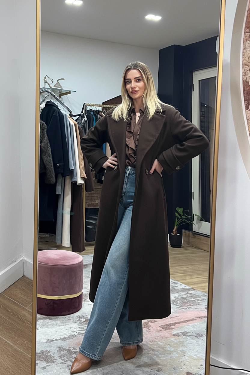 Cappotto Urban Chic cioccolato