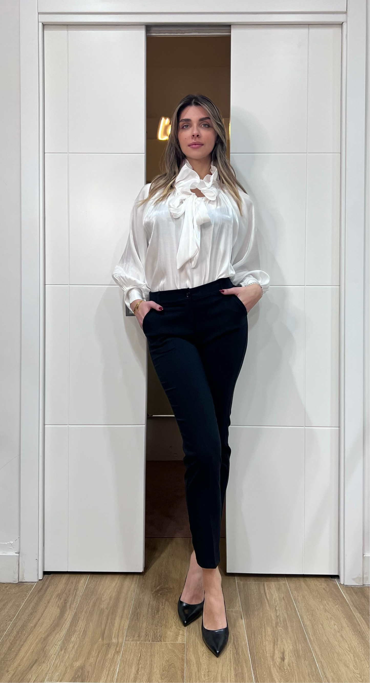 Camicia Bridgerton bianca