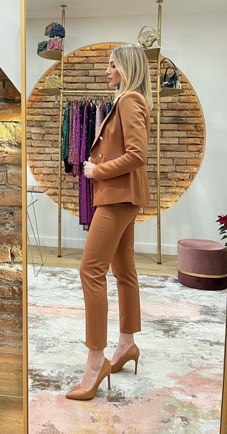 Tailleur Benedetta cammello