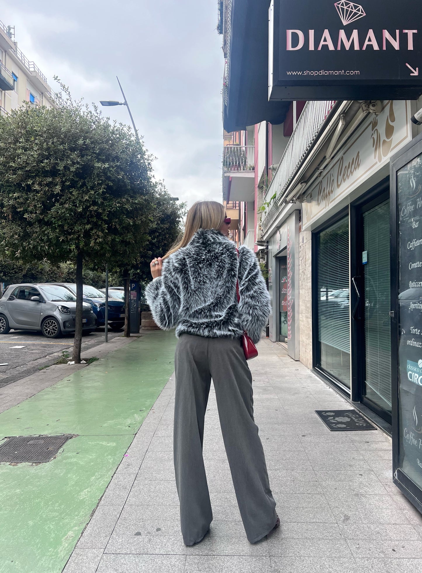 Ecopelliccia Marmolada grigia