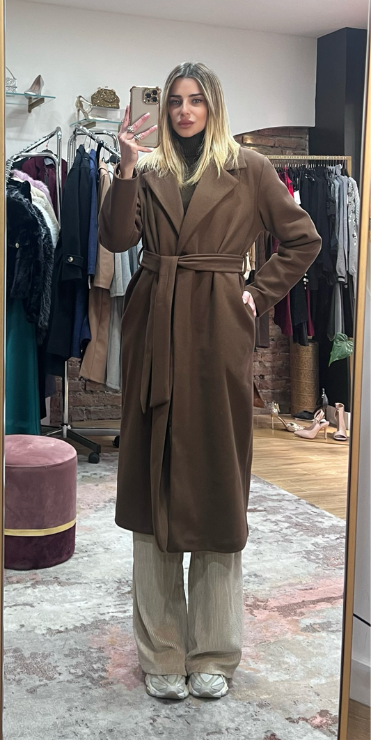 Cappotto Charlotte tabacco