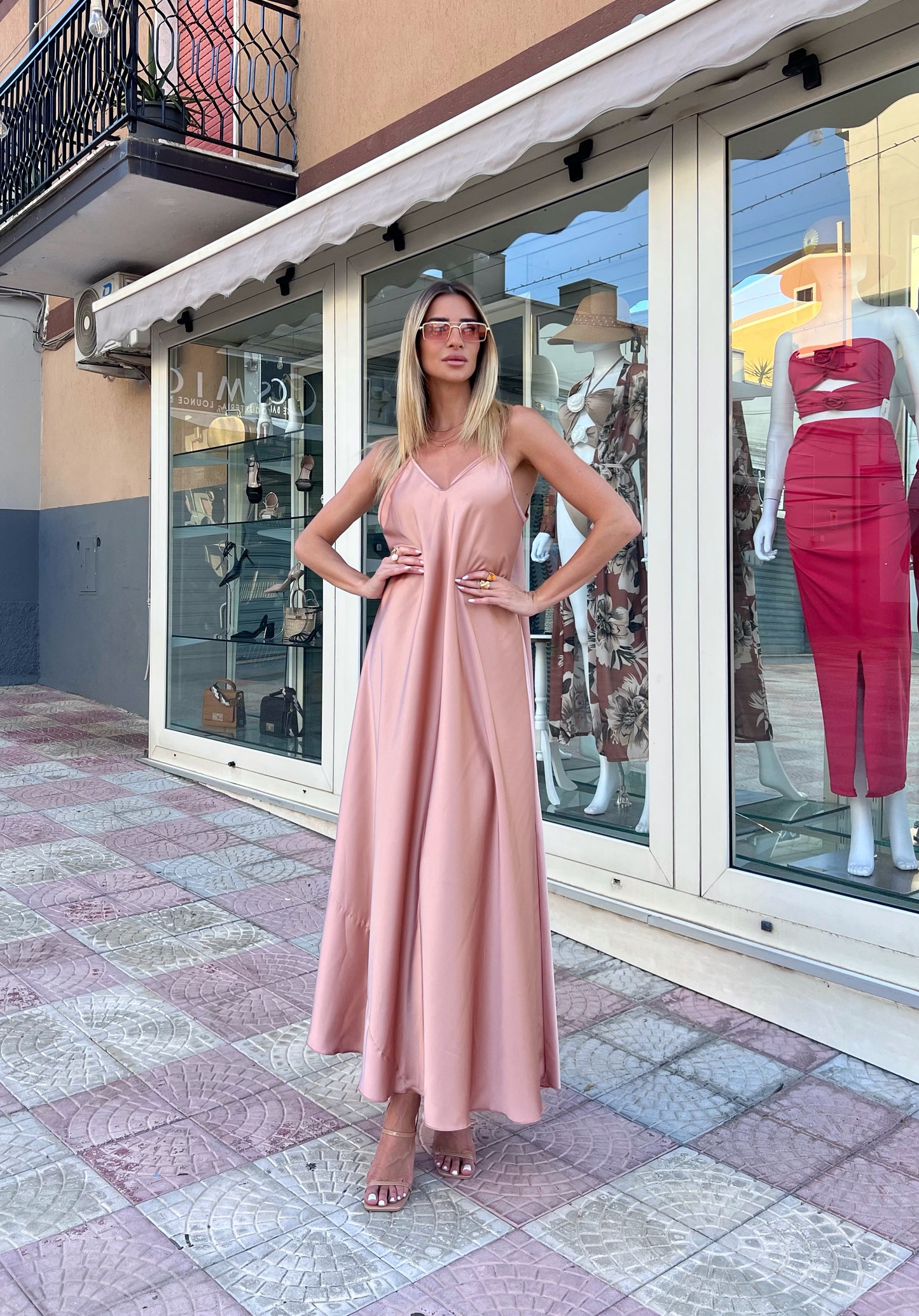 Abito La vie est belle rosa cipria
