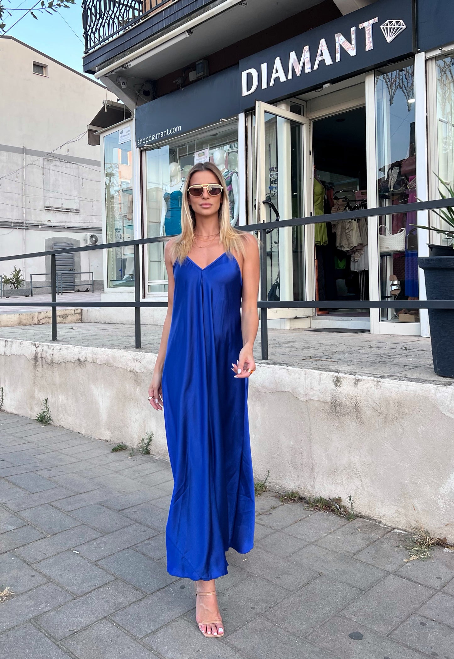 Abito La vie est belle azzurro