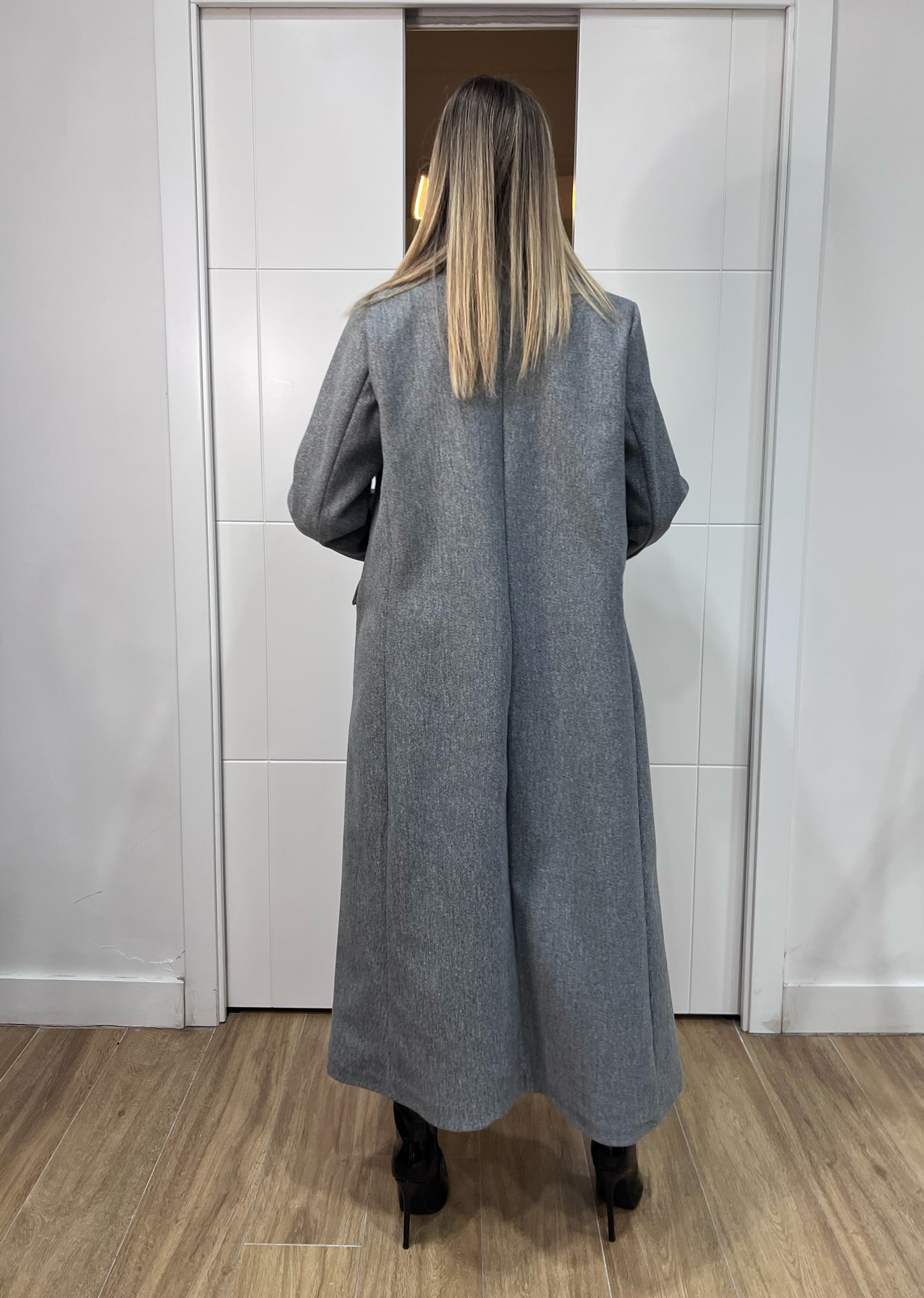 Cappotto Lungo Oversize Alba Grigio