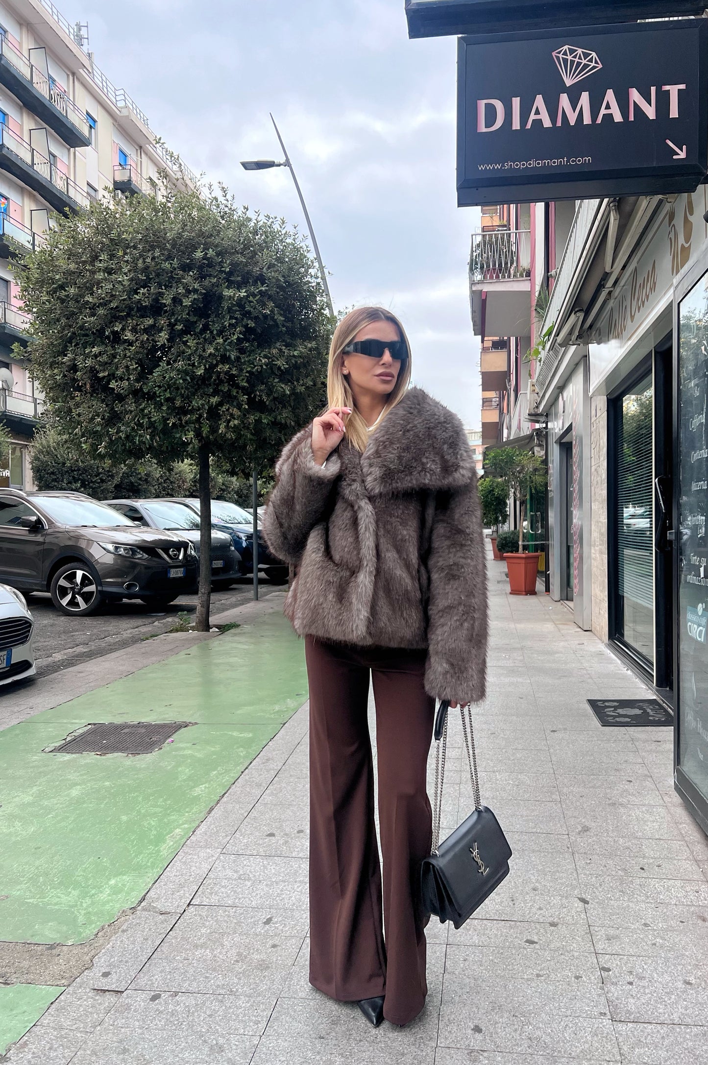 Ecopelliccia Chamonix-Mont-Blanc taupe