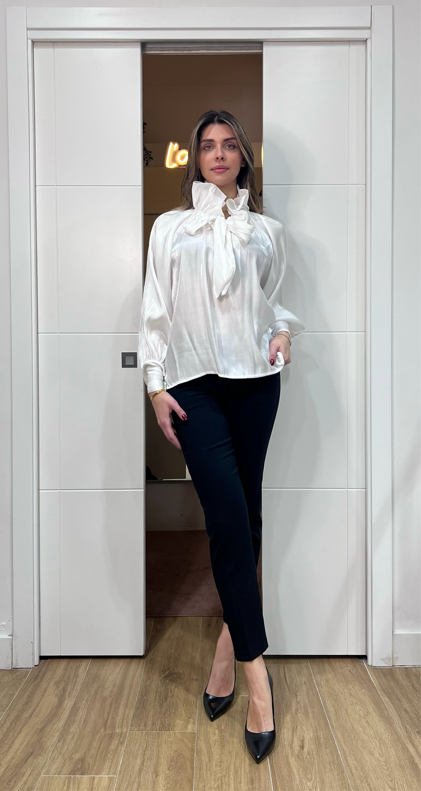 Camicia Bridgerton bianca