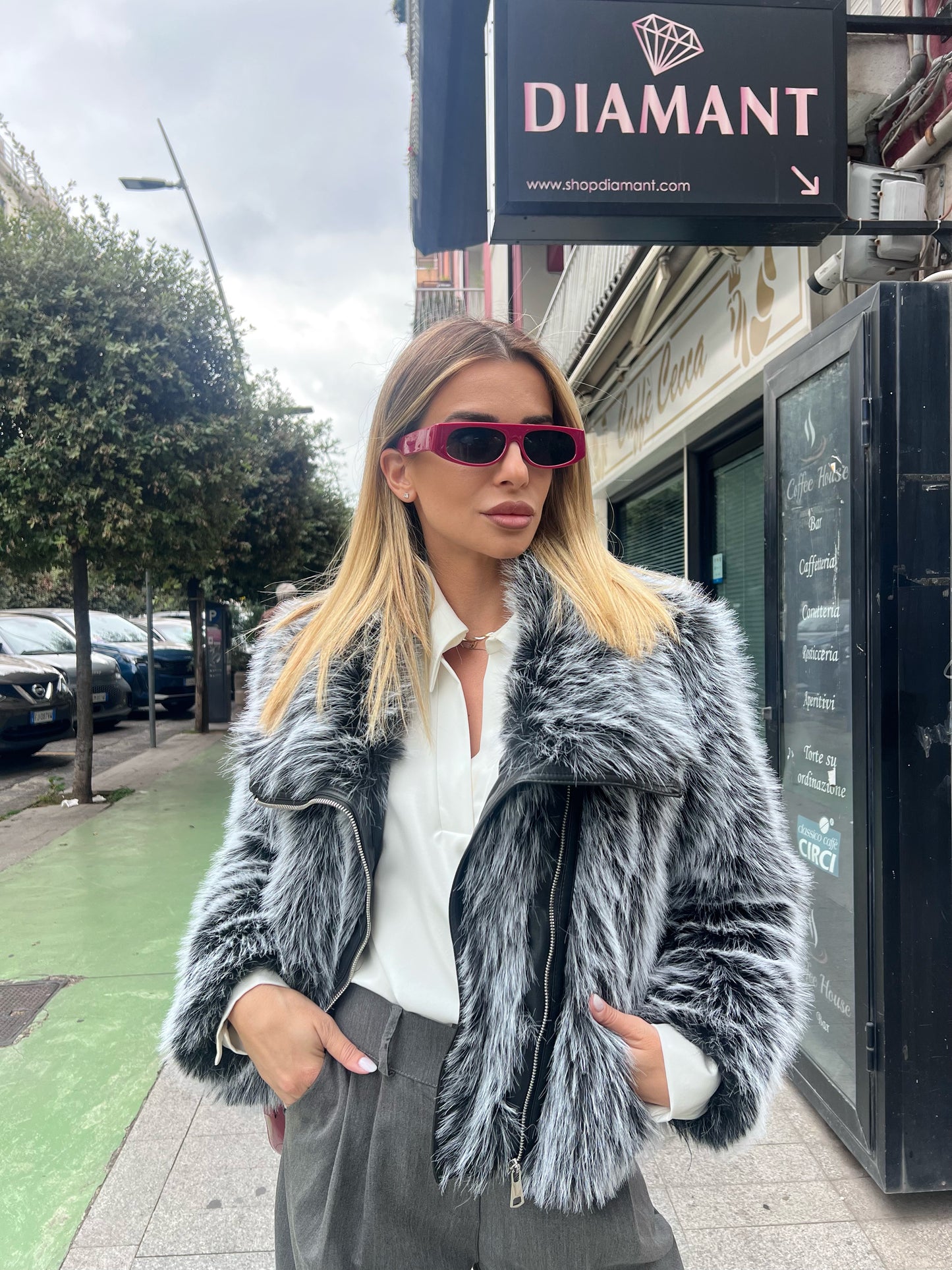 Ecopelliccia Marmolada grigia