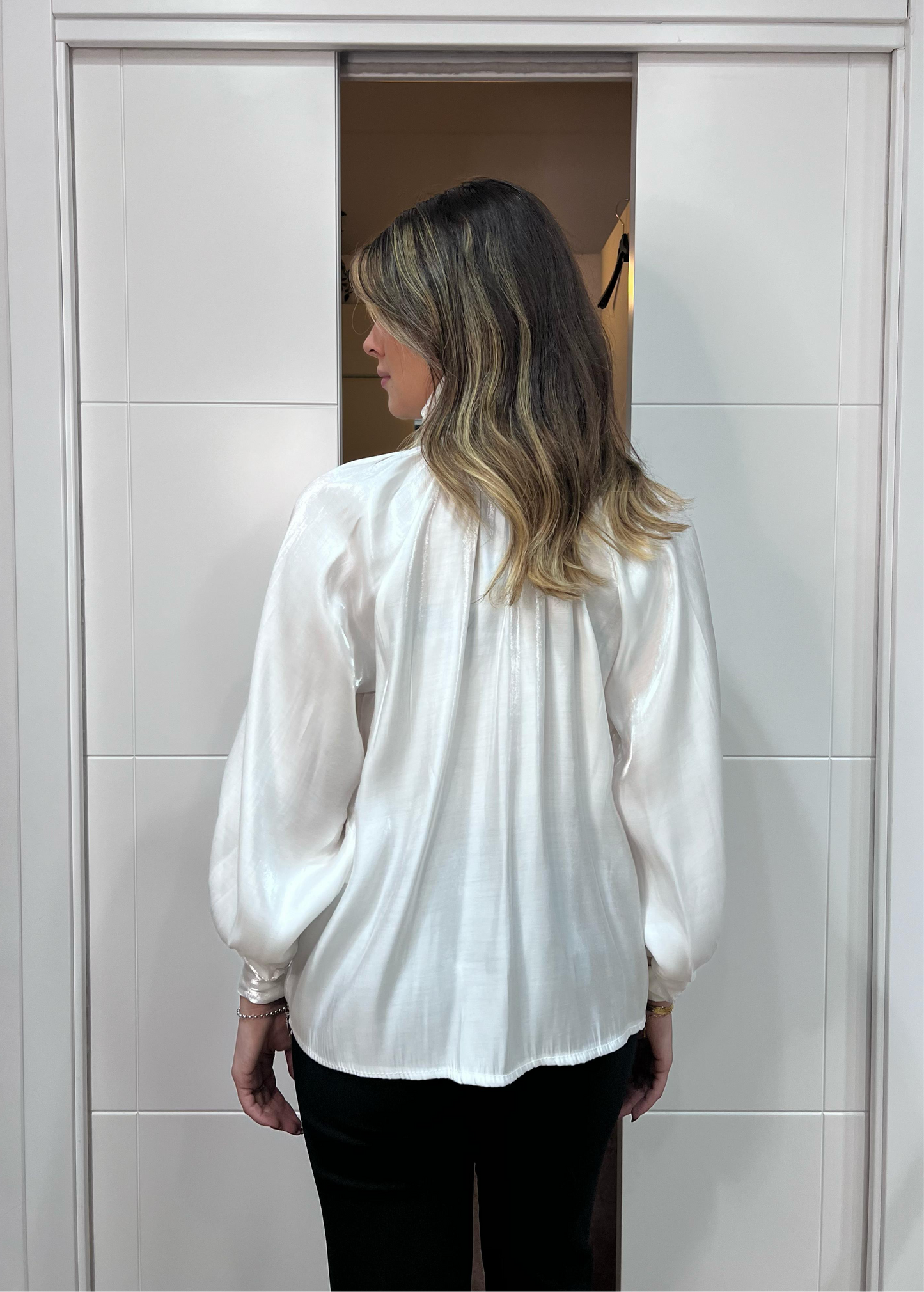 Camicia Bridgerton bianca