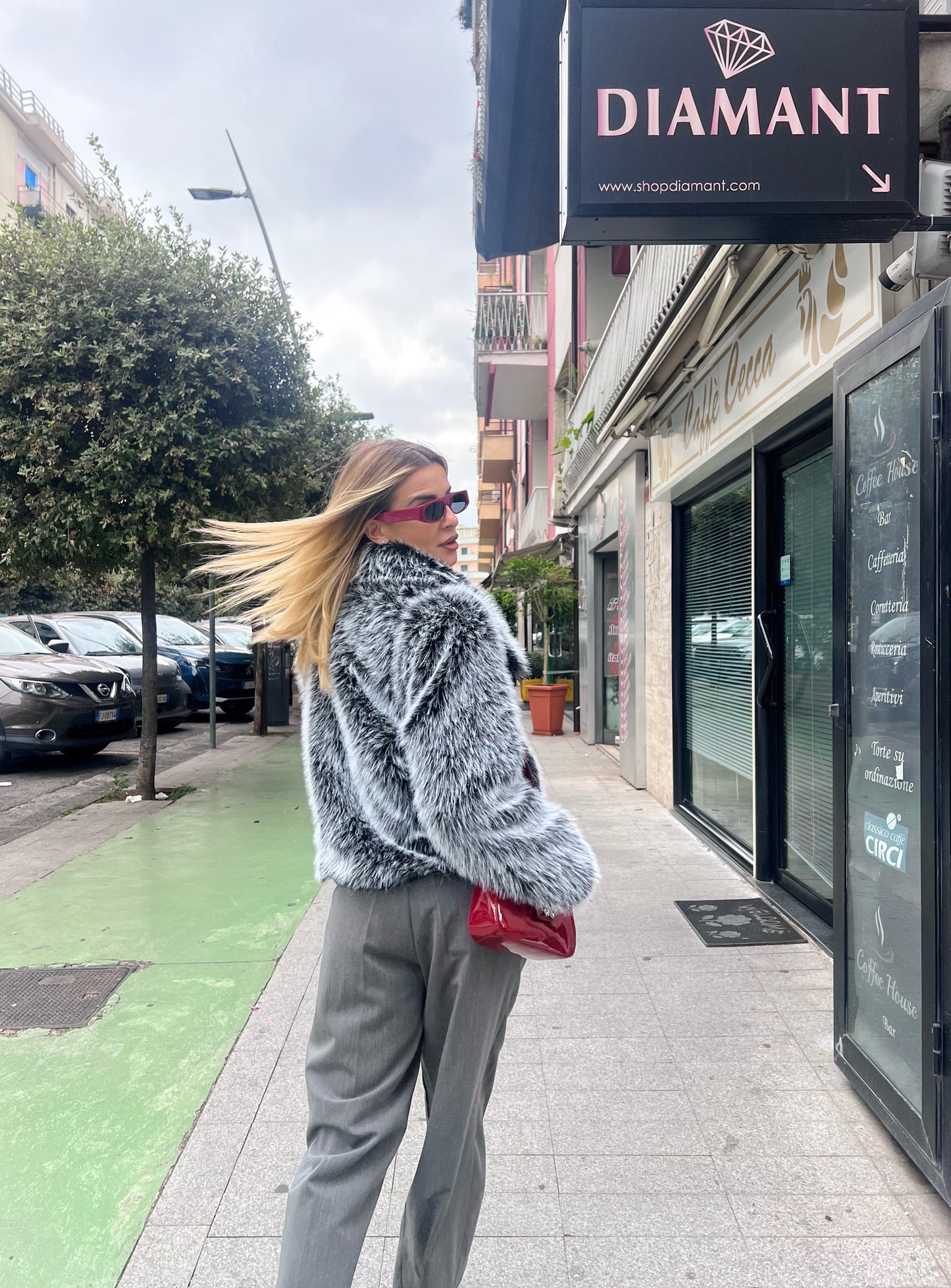 Ecopelliccia Marmolada grigia