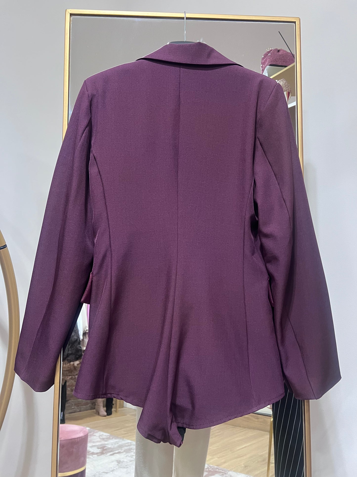 Blazer Playsuit bordeaux