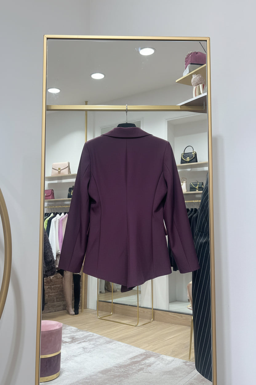 Blazer Playsuit bordeaux