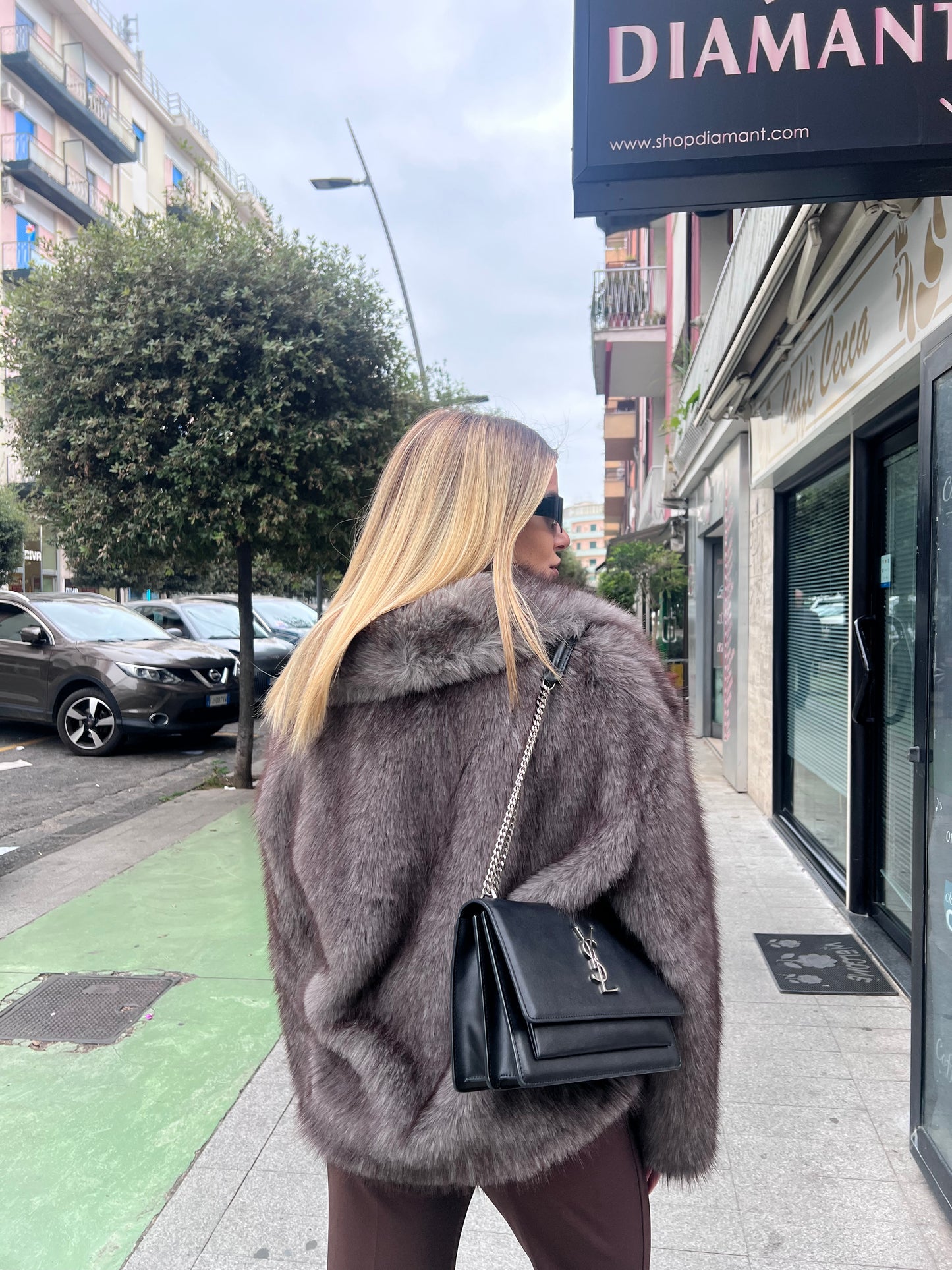 Ecopelliccia Chamonix-Mont-Blanc taupe