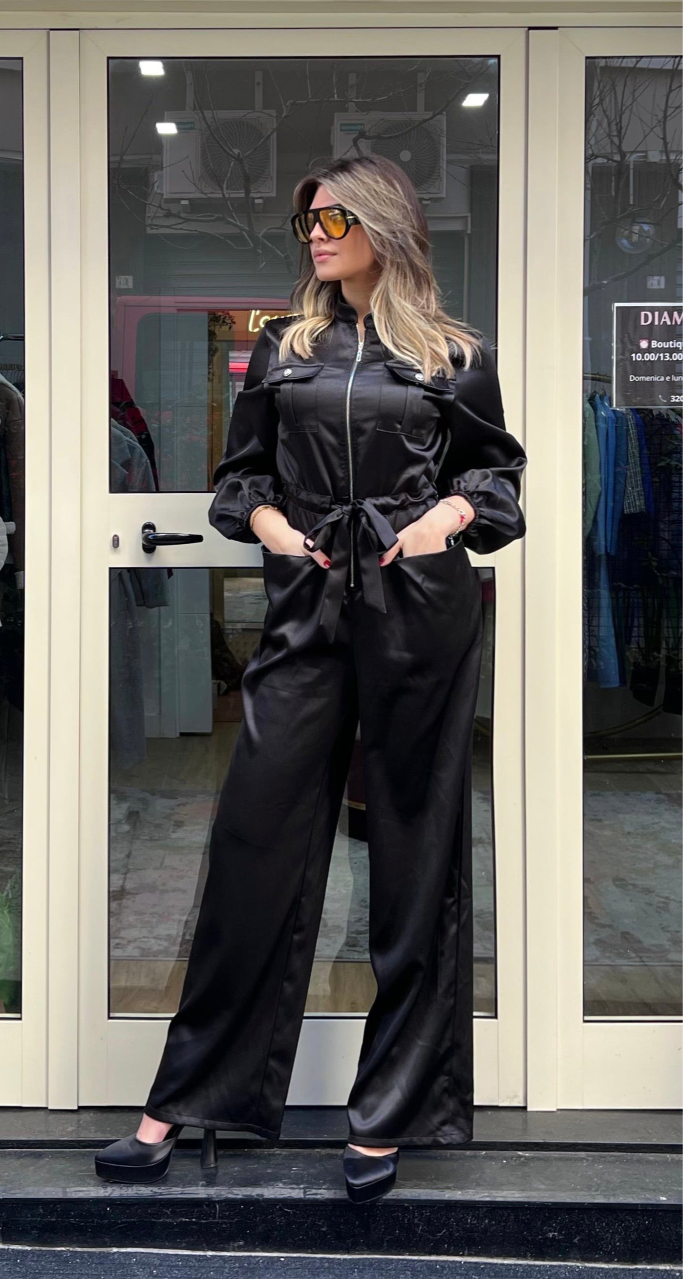 Jumpsuit Ophelia nera
