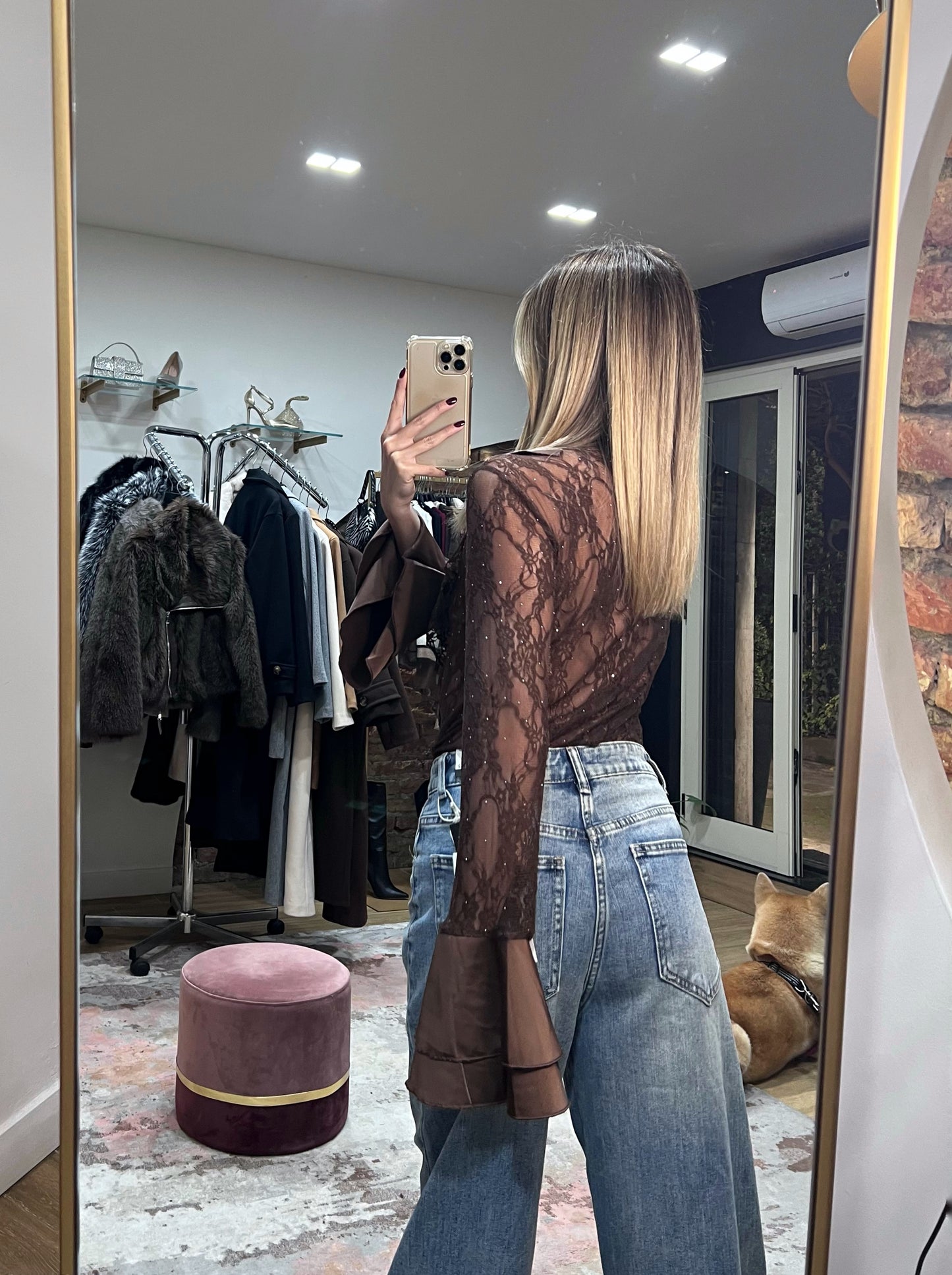 Camicia Florinda cioccolato