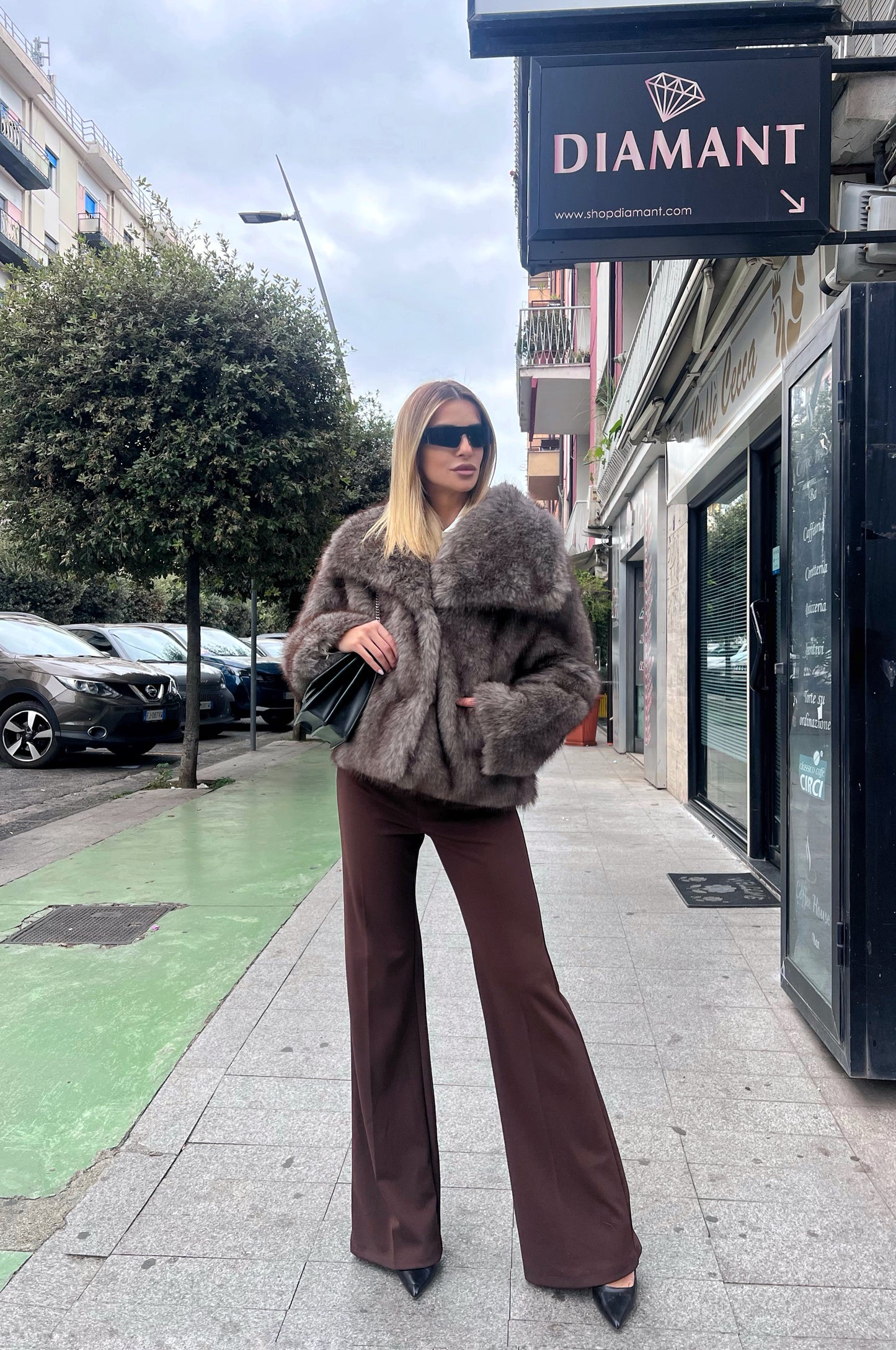 Ecopelliccia Chamonix-Mont-Blanc taupe