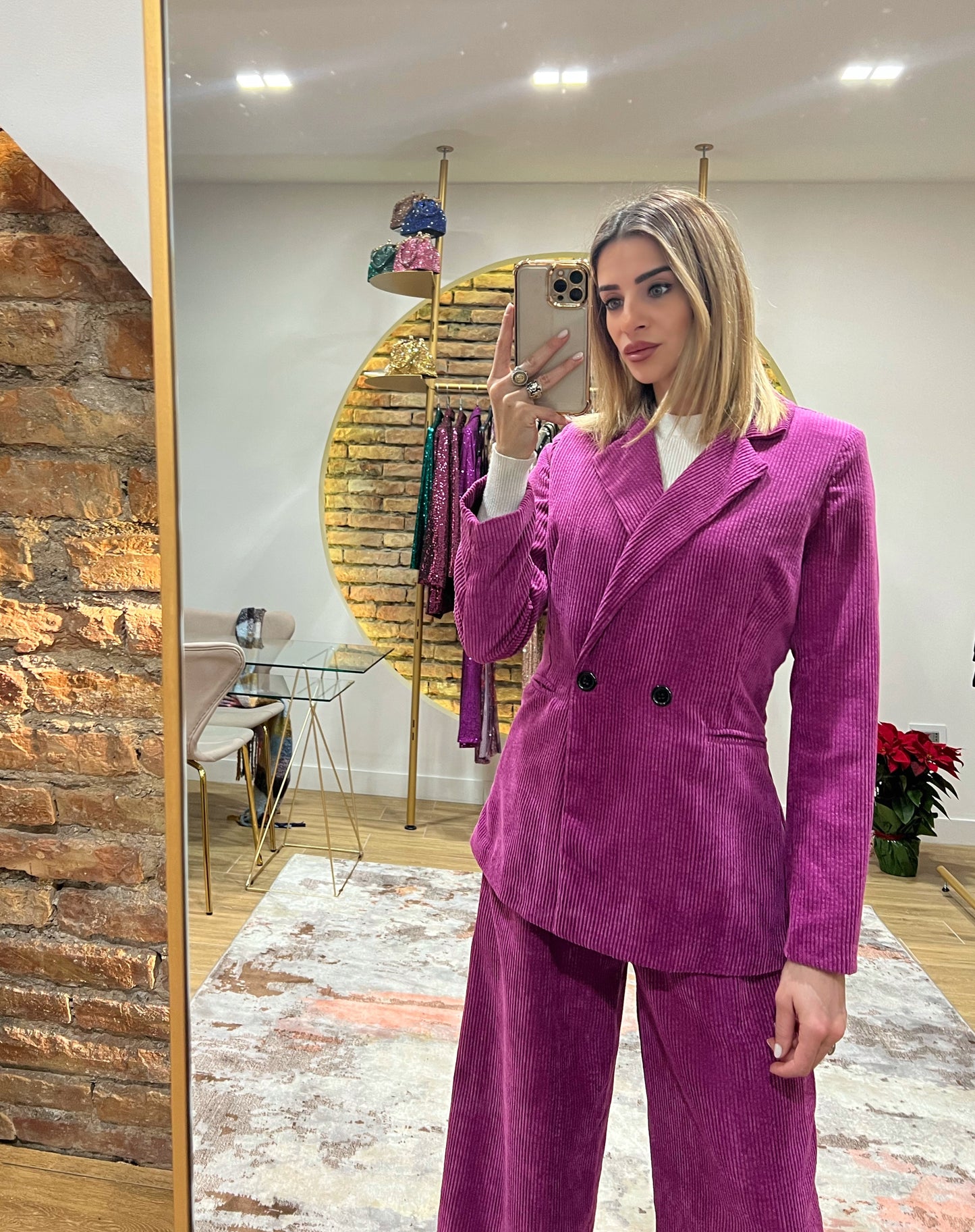 Tailleur Paris magenta