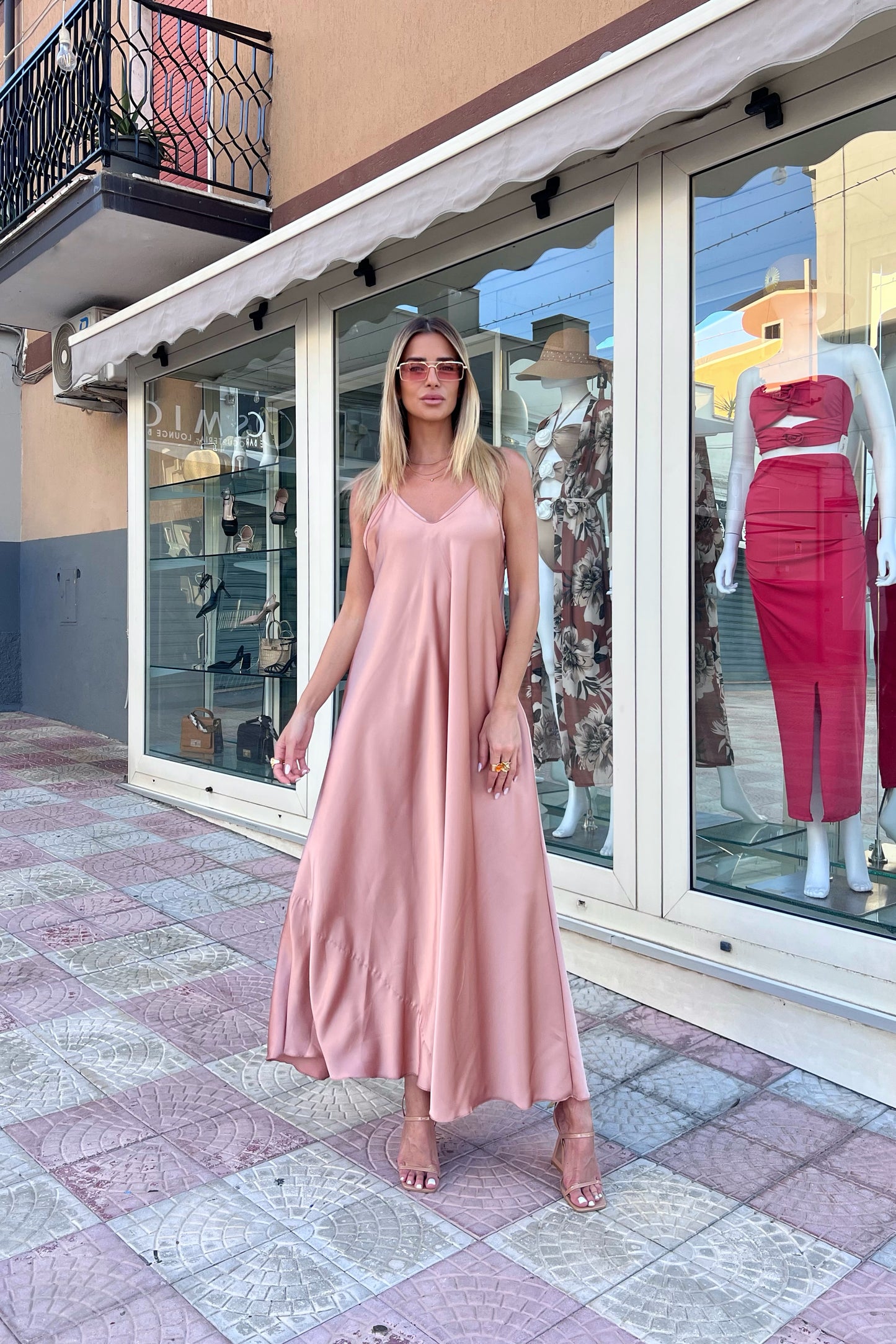 Abito La vie est belle rosa cipria