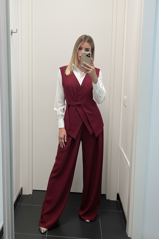 Tailleur Mon Amour bordeaux