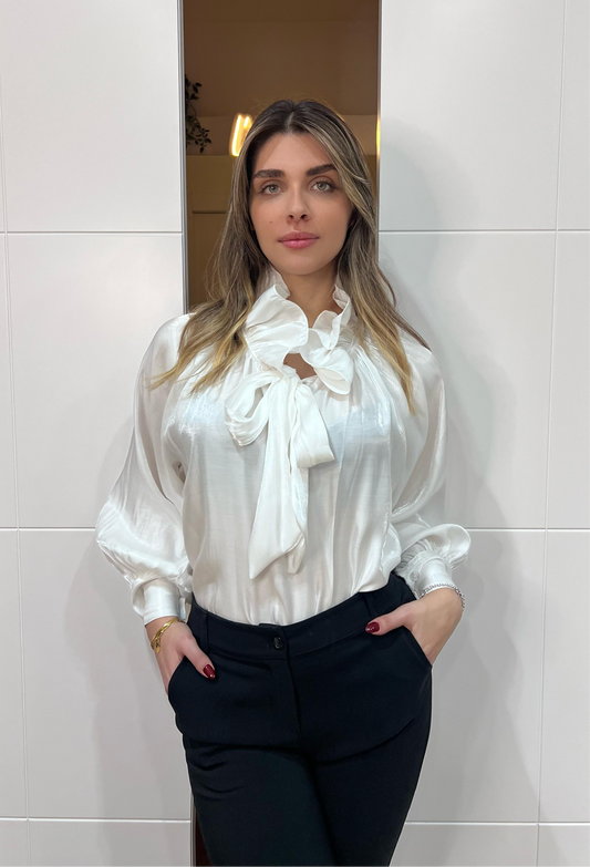 Camicia Bridgerton bianca