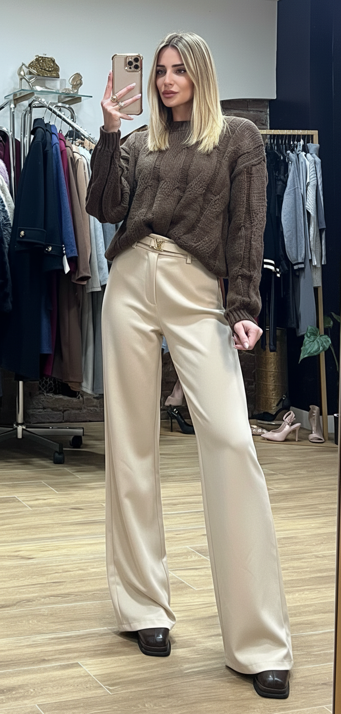 Pantalone Elsa beige
