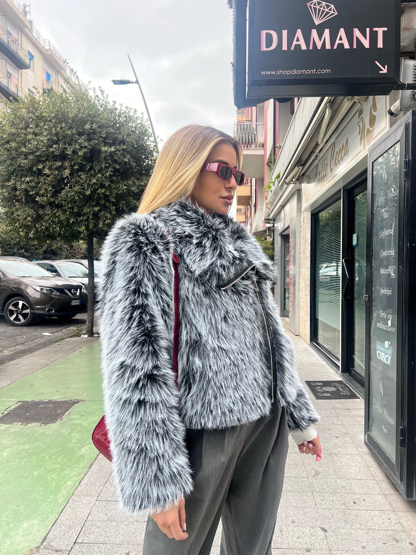 Ecopelliccia Marmolada grigia