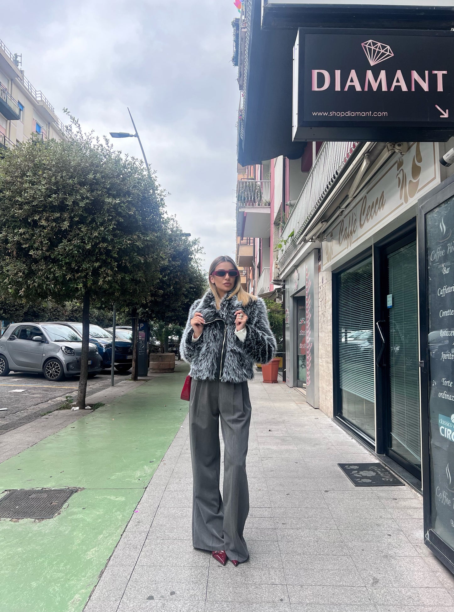 Ecopelliccia Marmolada grigia