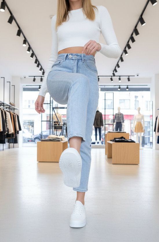 Jeans Chiaro  Mum