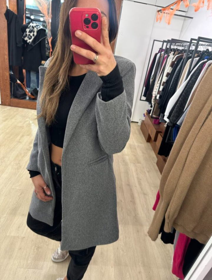 Cappotto Basic grigio